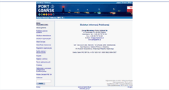 Desktop Screenshot of bip.portgdansk.pl